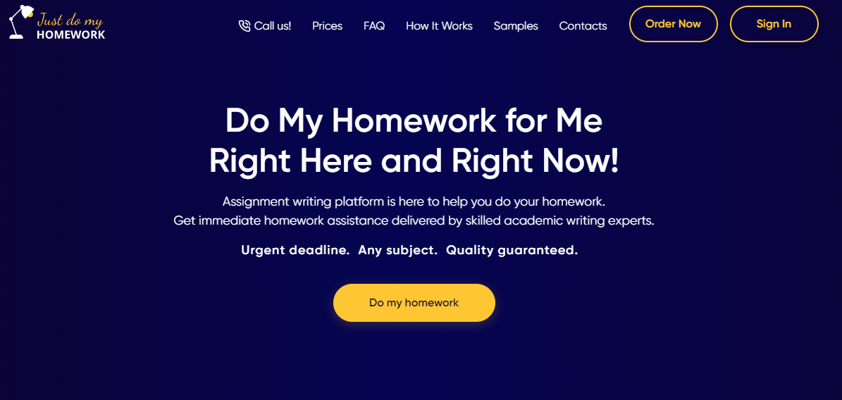 Justdomyhomework Review[1.7/10]: Experience With The Company [2021]