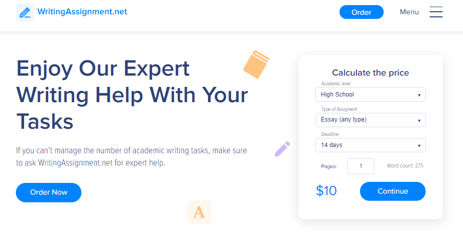 Writingassignment.net Review 9/10 Is It Reliable Writing Service?