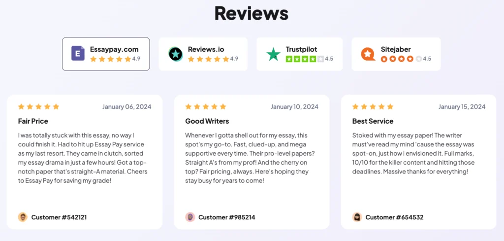 reviews of EssayPay