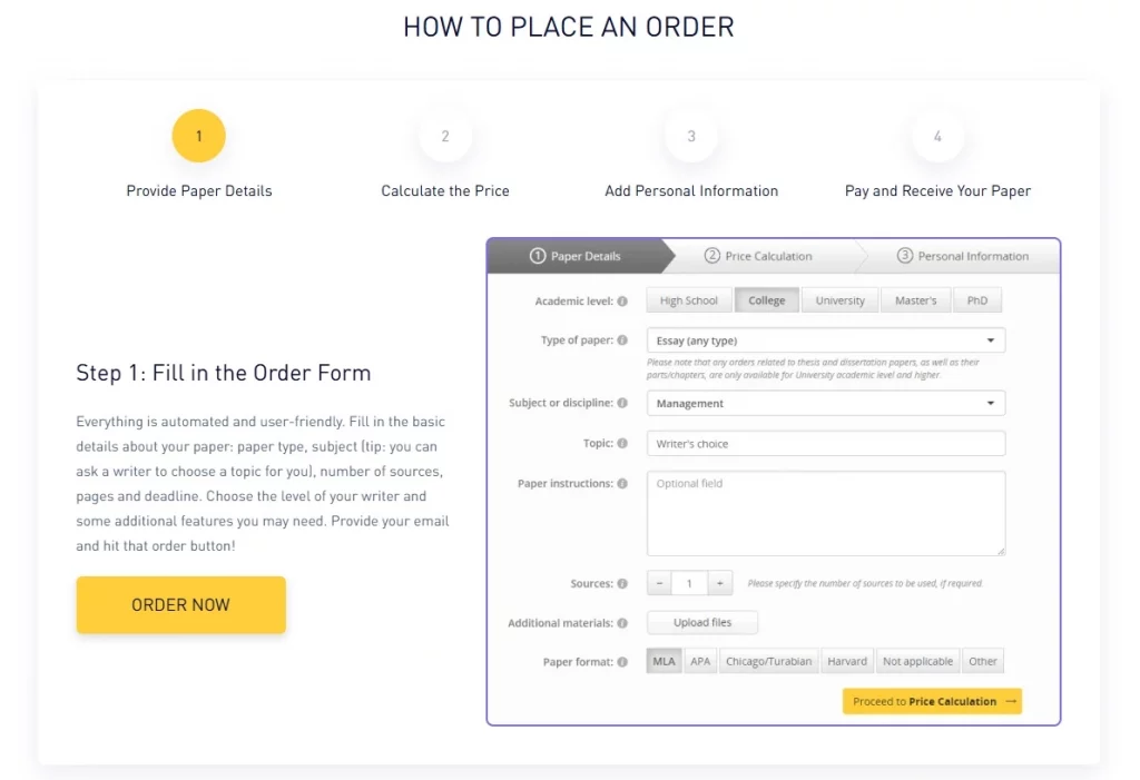 WriteAnyPapers Interface WriteAnyPapers Interface